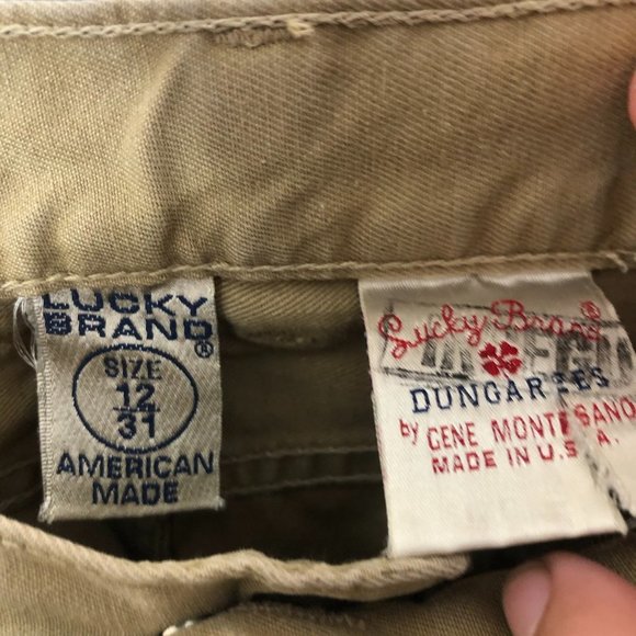 LUCKY BRAND Tan Bootcut Beige Denim Jeans Size 12 - Picture 9 of 9